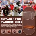 thumbnail image 3 of Vitrina de fútbol JupDec, caja acrílica con soporte de madera, 3 of 6