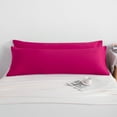 thumbnail image 5 of 2 Pack Microfiber Body Pillowcases Set, Soft and Cozy Long Pillows Covers, (Body pillow not included), 20" x 54", Magenta, 5 of 5