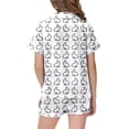 thumbnail image 2 of MIASHUI Pyjamas Peints à la Main pour Garçons et Filles, Ensemble de Pyjamas de Dessin Animé pour Enfants, Blanc, 10-11 Ans, 2 of 6