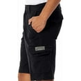 thumbnail image 3 of UNIONBAY Mens Midweight Flex Waist Cargo Shorts (Black, 36), 3 of 4