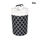 thumbnail image 4 of Naiovety Cesto de ropa sucia Bolsa de ropa sucia 82L Cesto de almacenamiento Dormitorio plegable Almacenamiento y organización del hogar Negro/Impreso mango de aluminio/82l, 4 of 6