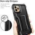thumbnail image 4 of FITO For iPhone 11 Pro Max Case, Phone Case with Screen Protector and Kickstand (Black), 4 of 7