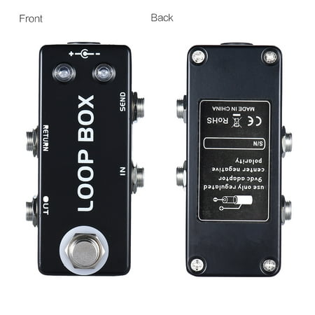 Mini Guitar Effect Pedal Loop Box Switcher Channel Selection True Bypass Zinc-aluminium Alloy