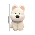 thumbnail image 3 of TOYOUME Dog Plush Stuffed Animal Toy, 1 Count, 9.8 Inch, for Kids and Adults, White, 3 of 8