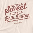 thumbnail image 3 of Yellowstone Sorta Sweet Sorta Beth Dutton Women's Graphic T-Shirt Rolled Sleeve Tee, 3 of 6