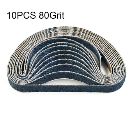 

10pcs 330×10mm Zircon Corundum Sanding Belts Grinding Polishing for Metal Wood
