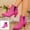 Hot Pink, variant on Ankle Boots for Women Pointed Toe Stretch Slip On Booties Chunky Heel Fashion Short Boots for Fall Winter Daily Wear