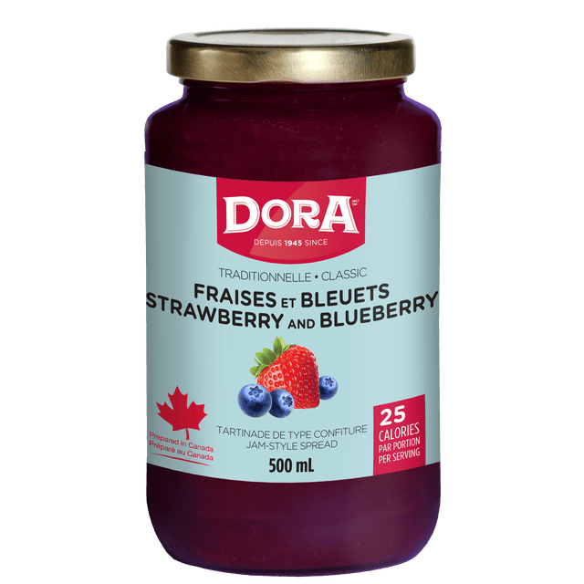 Dora Strawberry and Blueberry Traditional Light Spread