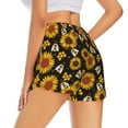 thumbnail image 3 of Goofa Sunflowers And Bww Printed Women 2 in 1 Running Shorts,Quick Dry Athletic Workout Shorts,High Waisted Athletic Shorts with Liner Pockets-XX-Large, 3 of 9