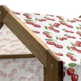 thumbnail image 5 of Fruit Pet House, Cherry Design Fresh Berry Fruit Summer Green Garden Macro Digital Print, Outdoor & Indoor Portable Dog Kennel with Pillow and Cover, 5 Sizes, White Vermilion Green, by Ambesonne, 5 of 5