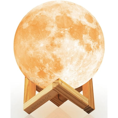 

Moon Lamp Moon Light 3D 5.9 Inch Glowing Moon Globe Light Tap Change，Moon Lamp with Stand for Home Decor Bedsides Birthday Gift for Kids