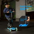 thumbnail image 5 of ZIFFY 3-Wheel Light-Up Kids Scooter for Kids 3-5, Stability - Up to 110LBS, 4 Adjustable Height, Anti-Slip Wide Deck Ride with 20 Dynamic LED Lights for Boys and Girls, Blue, 5 of 10