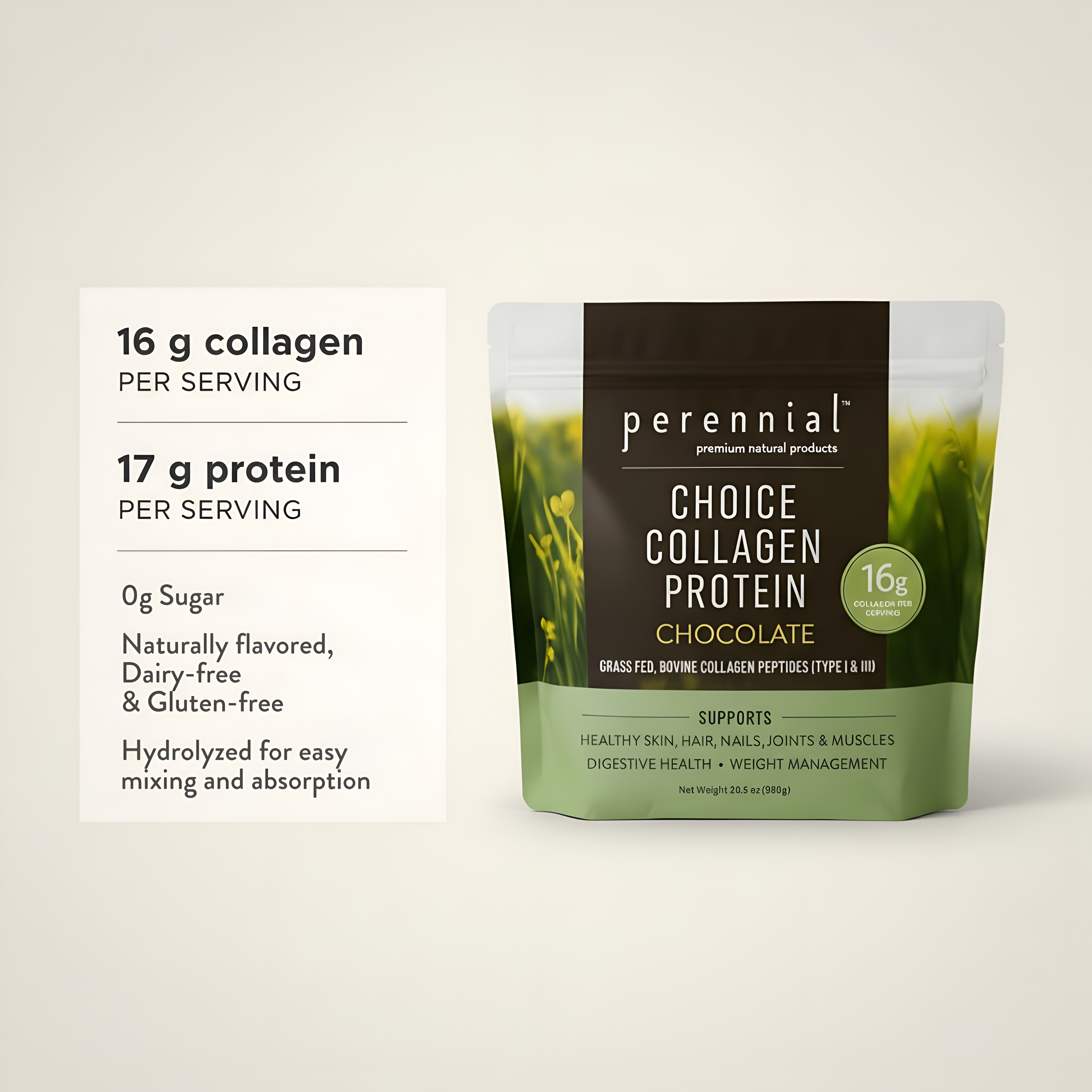Collagen Peptides for Skin, Joints  Gut — Chocolate | Perennial