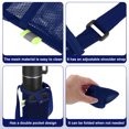 thumbnail image 3 of Uxcell 2 Pcs Water Bottle Holder with Adjustable Shoulder Strap Mesh Water Bottle Carrier, Navy Blue, 3 of 6