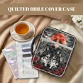 thumbnail image 3 of ZUXONGSY Wolf Moon Hibiscus Flower Print Quilted Bible Carrying Bag for Women - Large Capacity with Durable Handles, Essential Bible Study Accessories & Christian Gift, 3 of 8