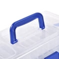 thumbnail image 5 of BIMZUC Portable 3-Layer Fishing Tackle Box Accessory Storage Holder with Detachable Dividers for Lures Hooks Baits (11.8 inches / 30 cm) - Multi-Compartment Organizer Organizer for Anglers, 5 of 9