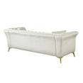 thumbnail image 3 of Chesterfield Velvet Sofa Button Tufted Couch With Scroll Arms and Gold Metal Legs For Living Room Office Apartment, 3 of 10