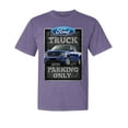 thumbnail image 1 of Wild Bobby, Ford Truck Parking Only Sign Gift for Owners of Ford Trucks, Cars and Trucks, Garment-Dyed Washed Look Short Sleeve Tees, Purple, X-Large, 1 of 3