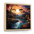 thumbnail image 2 of Designart "Tropical Paradise Indian Art wall decor I" Indian Floater Framed Wall Art Living Room, 2 of 7