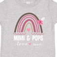 thumbnail image 4 of Inktastic Mimi and Pops Grandchild Rainbow Girls Toddler T-Shirt, 4 of 5