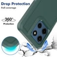 thumbnail image 5 of ELEHOLD Phone Case for Moto G Power (2025), Shockproof Heavy-Duty Rugged Hybrid Dual Layer Non-Slip Slim Fit Case for Moto G Power (2025),Darkgreen, 5 of 6
