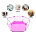 thumbnail image 2 of Maoww Tent for Small Animals Hexagonal Breathable Pet Tent Portable Exercise Fence for Rabbits Hamster pink, 2 of 6