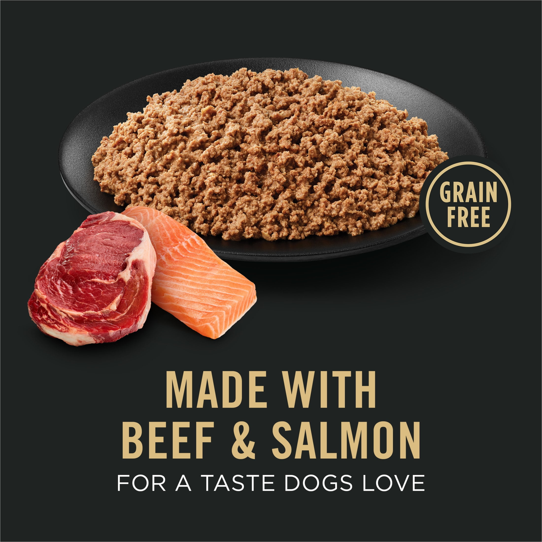 Purina Pro Plan Grain Free Wet Dog Food, Classic Beef and Salmon Entrée, 13 oz Can