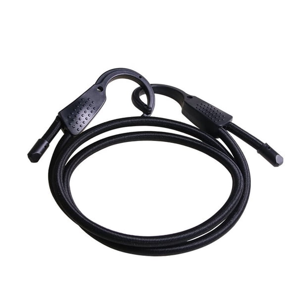 EeaseMX Cuerdas elásticas ajustables para tender la ropa en el coche, correas de equipaje, cuerdas fijas, tendedero para viajes al aire libre (cuerda negra)