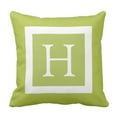 thumbnail image 1 of BSDHOME Cute Throw Green White Custom Monogram Modern Pillowcase Cover 18x18 inch, 1 of 1