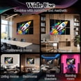 thumbnail image 7 of Classroom 8 Pack Art Acoustic Panels Sound Absorbing Colorful Rocket Launching Burst Rainbow Paint Splashes Decorative Soundproof Wall Panels Self Adhesive for Nursery Kids Game Room 48"x32", 7 of 7