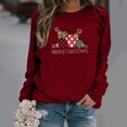 thumbnail image 2 of Sudaderas Navideñas Para Mujer, Blusa de Manga Larga Con Bolsillo Estampado A La Moda, Tops Informales, Sudaderas Con Botones Odeerbi ODB191749, 2 of 7