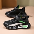 thumbnail image 2 of enyan Boys Sneakers Running Shoes Lightweight Sport Kids Athletic Shoes (Toddler/Little Kid/Big Kid) Black,13.5, 2 of 7