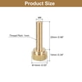 thumbnail image 2 of M6x25mm Knurled Thumb Screws, 5 Pack Brass Thumb Screws with Shoulder, Brass Tone, 2 of 5