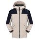 thumbnail image 1 of Chaqueta de caparazón suave para hombre, chaqueta fina para exteriores, para montañismo, resistente al viento, impermeable, para deportes, senderismo, chaqueta con capucha para hombre, 1 of 5
