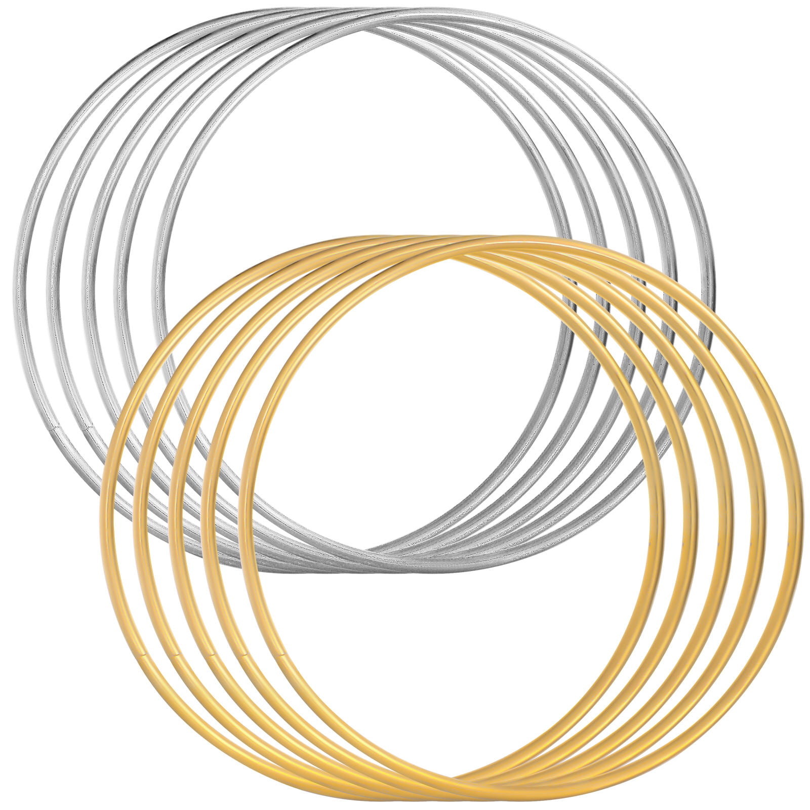 FOMIYES 10Pcs Craft Rings Metal Hoops for Dream Catcher Making Macrame Rings Assorted Color