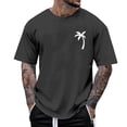 thumbnail image 3 of Black T Shirts for Men Slim Fit Short Sleeve Big & Tall Breathable Gym & Tennis Tshirts Loose Fit Solid Color Crew Neck Casual Beach Basic T Shirts, 3 of 5