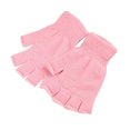 thumbnail image 1 of Qarigey Manoplas de punto de invierno Adultos Envoltura Cubierta Moda Manos Calentador Manopla Accesorio de ropa Adultos de invierno Medios guantes gris guantes y mitones Rosa claro Qarigey AP011266-11B, 1 of 6