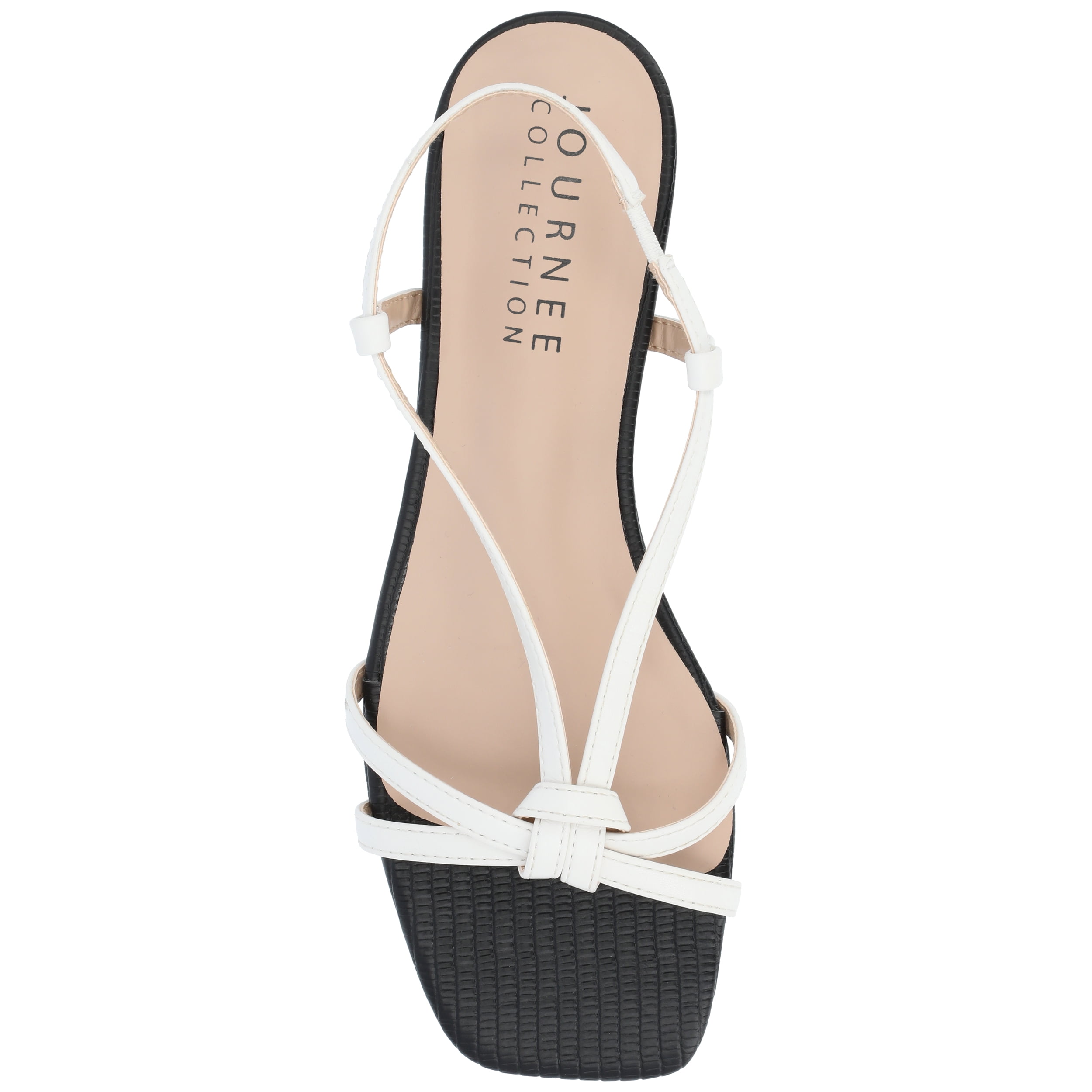 Journee Womens Bridget Sling Back Flat Sandals