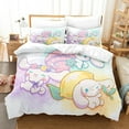 thumbnail image 1 of Cartoon Sanrio HelloKitt Pudding Dog Digital Printing Cute Quilt Cover Bedding Three-piece Set Two-dimensional Home Furnishing, 1 of 6
