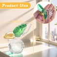 thumbnail image 3 of Matsuzay Hermosa estatuilla de cristal para sala de estar, adorno de pisapapeles decorativo Premium y exquisito Decoración del hogar Verde amarillo, 3 of 6