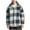 Gray, variant on RongHuan Big and Tall Flannel Shirt for Men Full Zip Plaid Hooded Jackets Fall Winter Fleece Coat Causal Long Sleeve Fuzzy Outwear