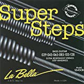 La Bella Super Steps Stainless Steel Exposed Cores 6-String Bass Strings Standard (29 - 128)