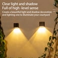 thumbnail image 4 of Naiovety Lámpara de pared cuadrada a prueba de polvo luz nórdica sólida buena transmisión decoración interior exterior paisaje ecológico Simple Iluminación y accesorios Naiovety HA072922-01, 4 of 6