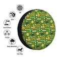 thumbnail image 4 of Susaid traditional Irish colours Print Water Proof Spare Tire Cover Wheel Tire Dust-proof Cover Fit Trailer, RV, SUV and Many Vehicle-15 inch, 4 of 6