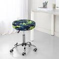 thumbnail image 5 of Blue Green Camouflage Round Bar Stool Seat Covers, Elastic Round Chair Cover Stool Seat Slipcover Bar Stool Cushions Round Pad for 12-14 inch, 5 of 5