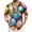 Blue, variant on Easter Digital 3D Printed Long Sleeve Lapel Button Down Shirt for Men Casual Black L