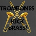 thumbnail image 2 of CafePress - Trombones Kick Brass Maternity Dark T Shirt - Maternity Dark T-Shirt, 2 of 3