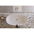 thumbnail image 4 of Elegant Kitchen & Bath BT10767GW-MBK 67 in. Soaking Bathtub, Glossy White with Matte Black Trim, 4 of 8
