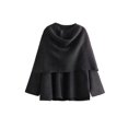 thumbnail image 4 of TRAF-abrigo con bufanda para mujer, chaquetas asimétricas tejidas de manga larga para mujer, ropa de calle informal, invierno 2023, 4 of 5