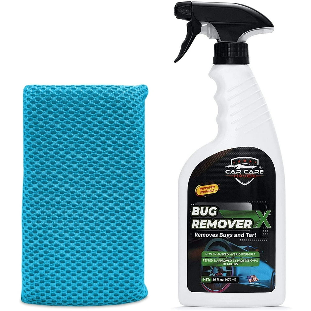 Car Care Haven Bug Remover X (Kit 16oz + Blue Microfiber